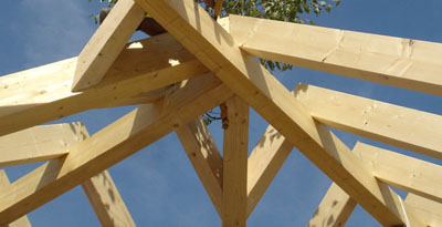 Detail eines Dachstuhles von Herrn Dachdeckermeister Frank Große.